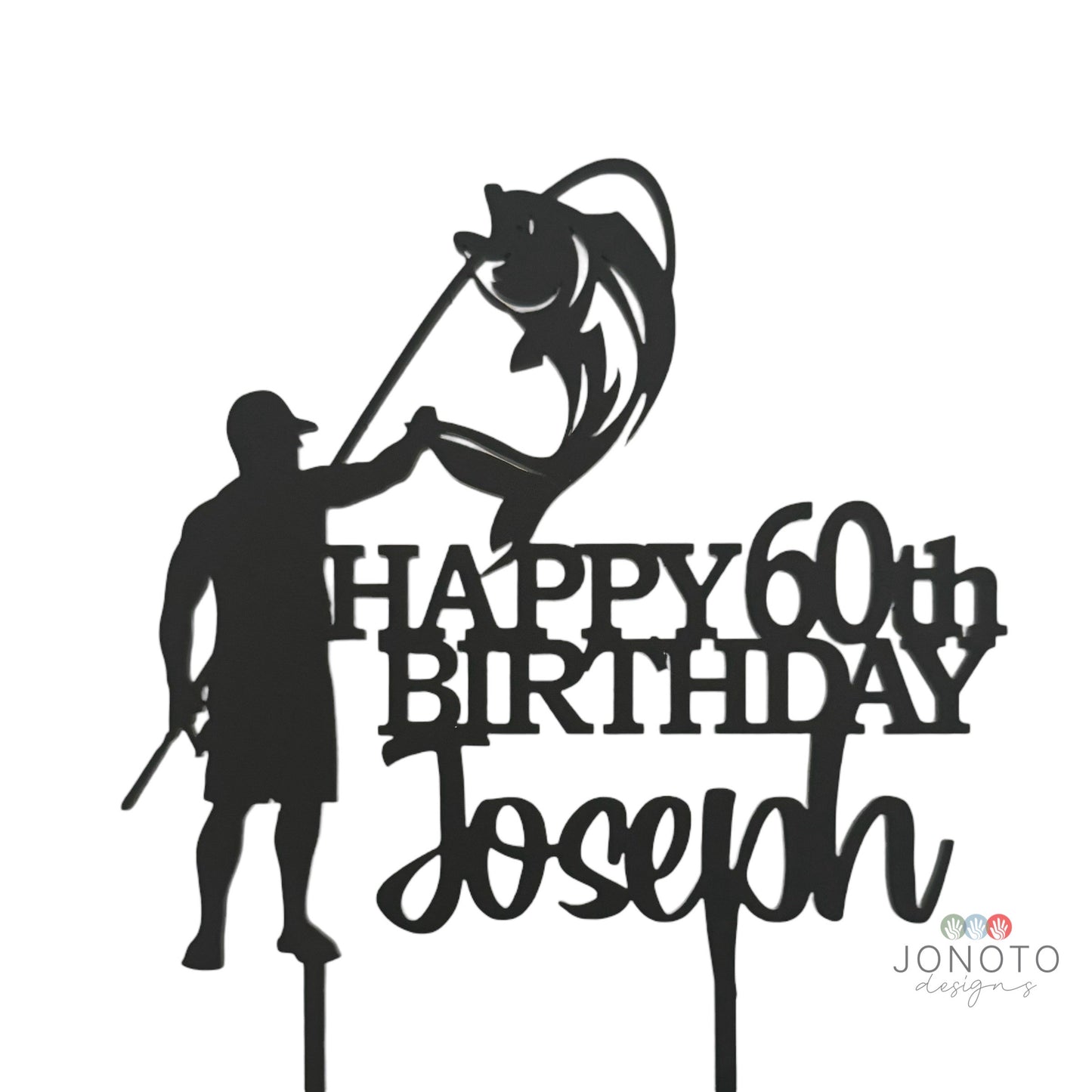 Cake Topper | Fisherman Birthday