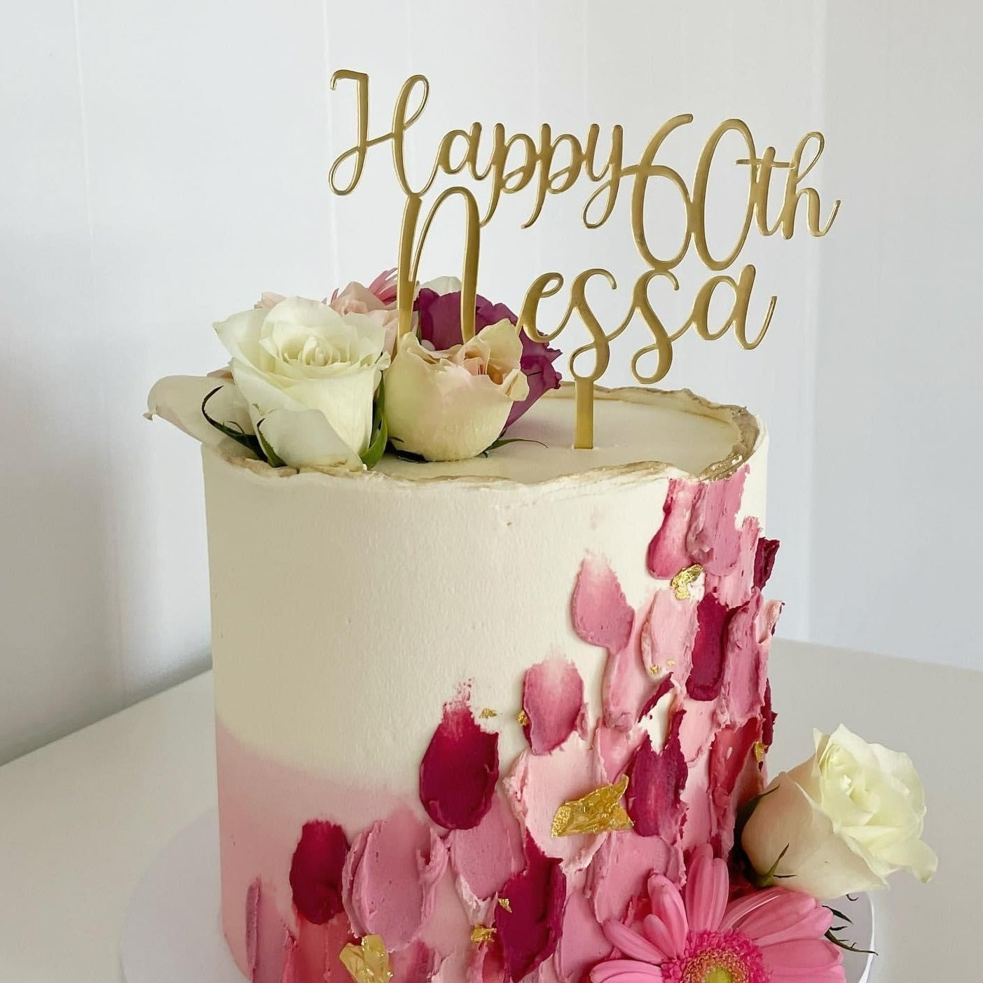 Cake Topper | Happy Age & Name