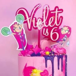 Cake Topper | Name & Age | Double Layered
