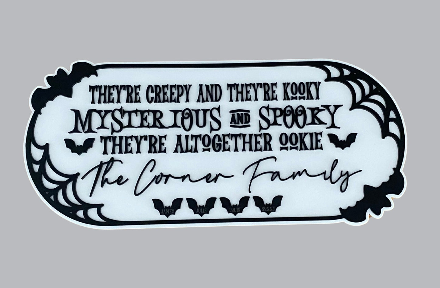Halloween Personalised House Sign