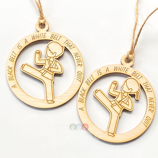 Karate Christmas Ornament