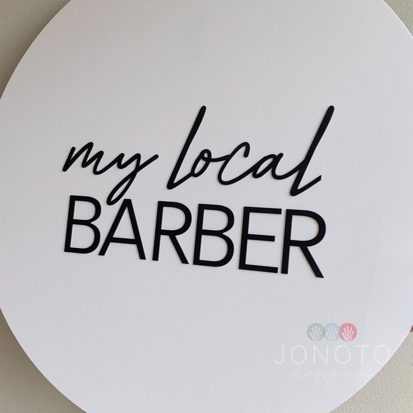 Large Round Business Sign
