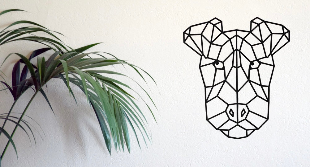 Geometric Dog Wall Art