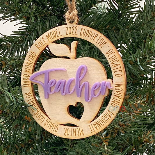 Teacher Christmas Ornament