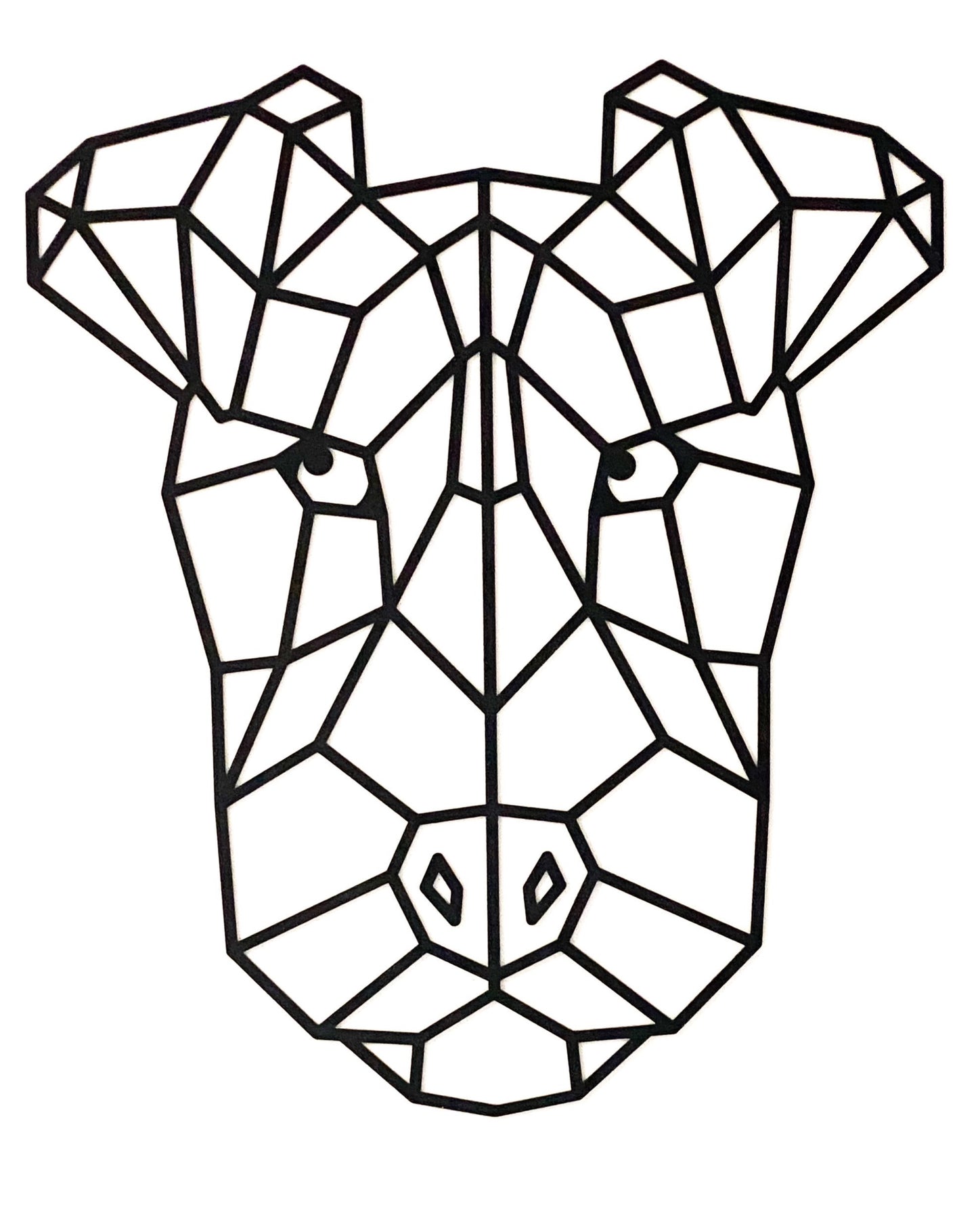 Geometric Dog Wall Art