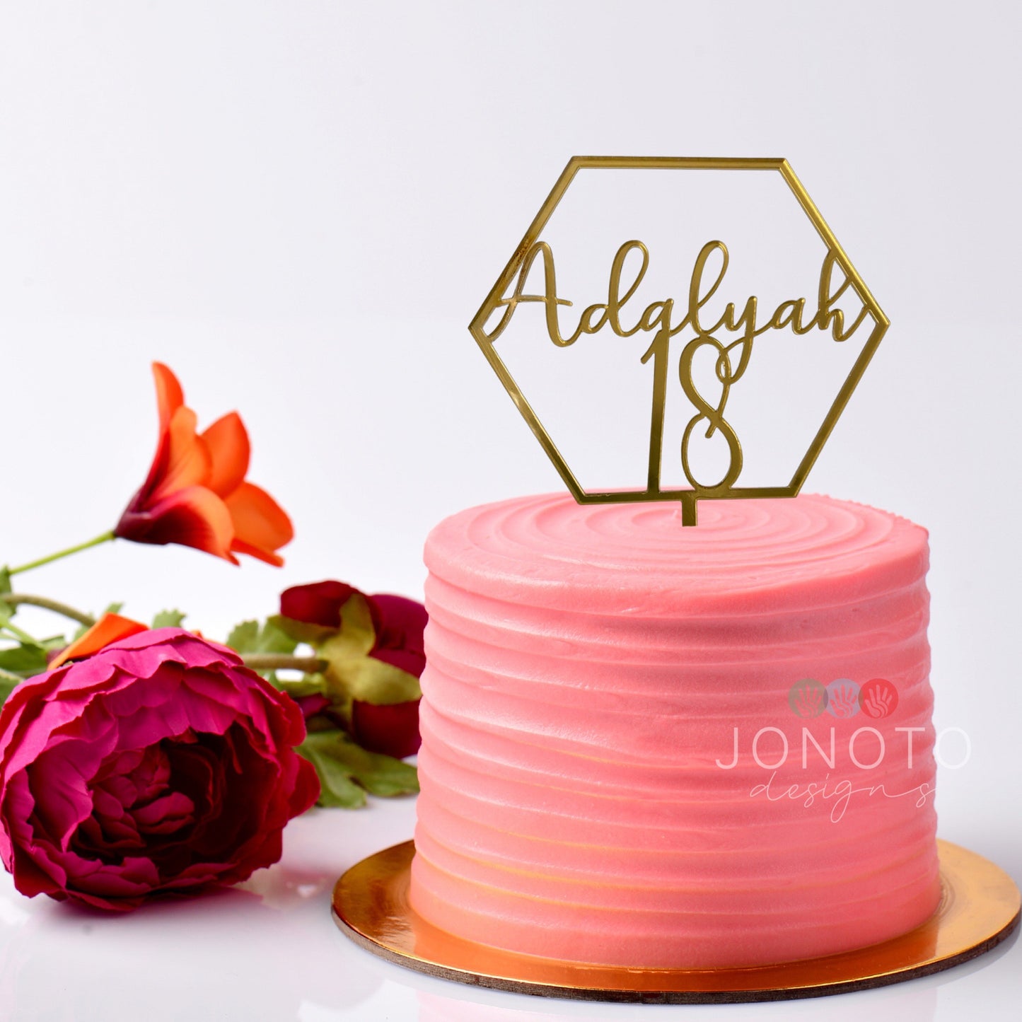 Cake Topper | Hexagon