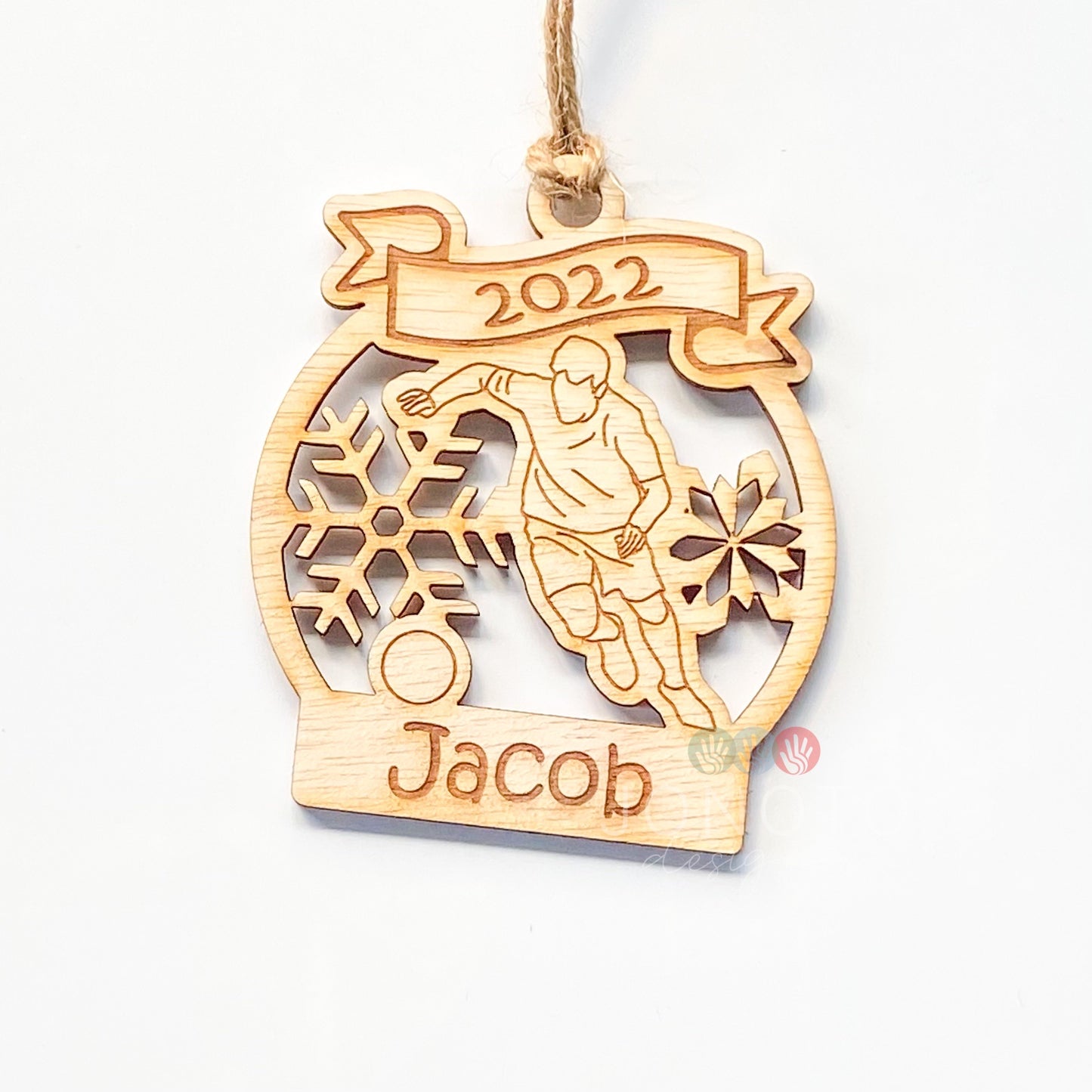 Personalised Soccer Christmas Ornament