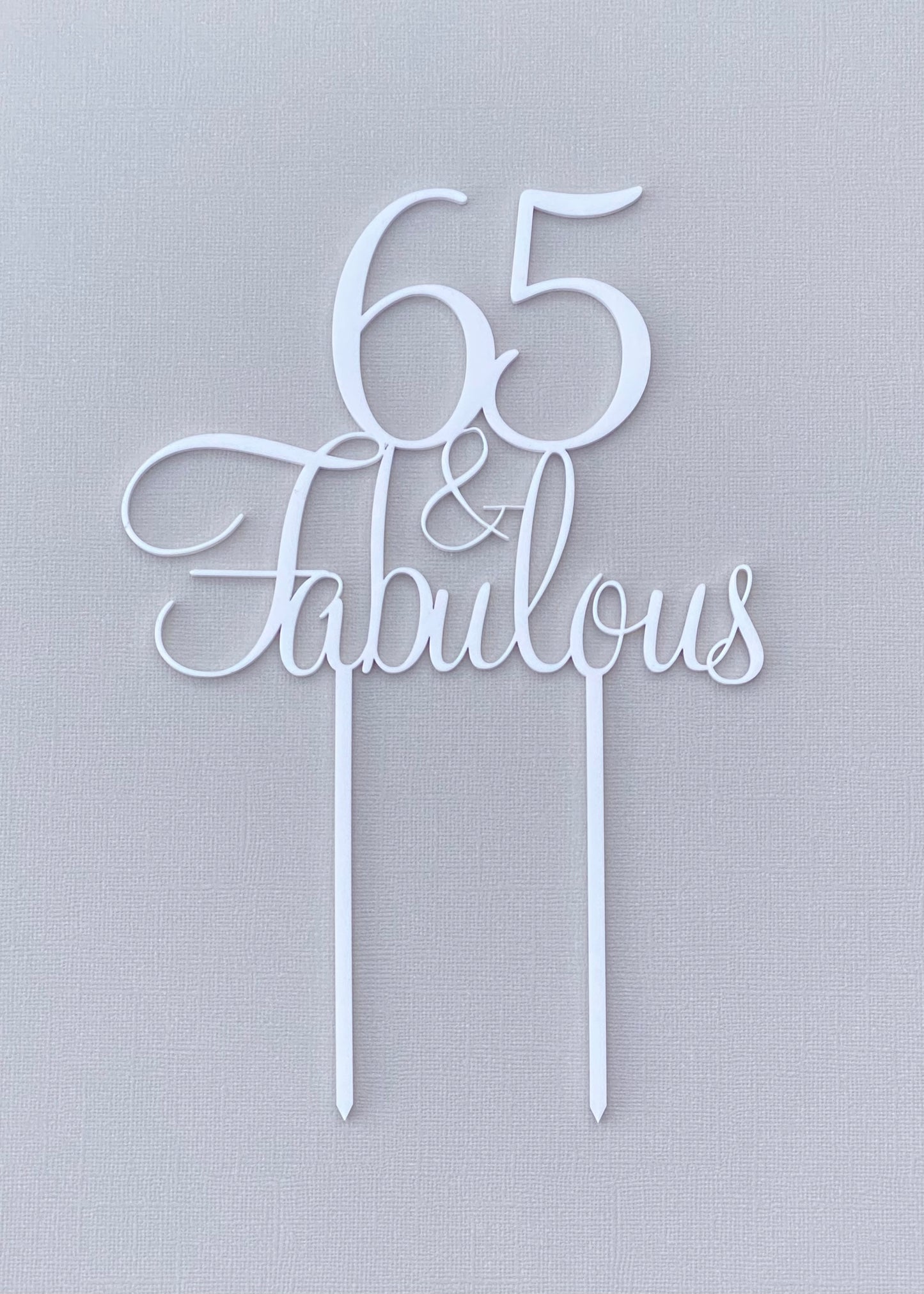 Cake Topper | Age & Fabulous Design