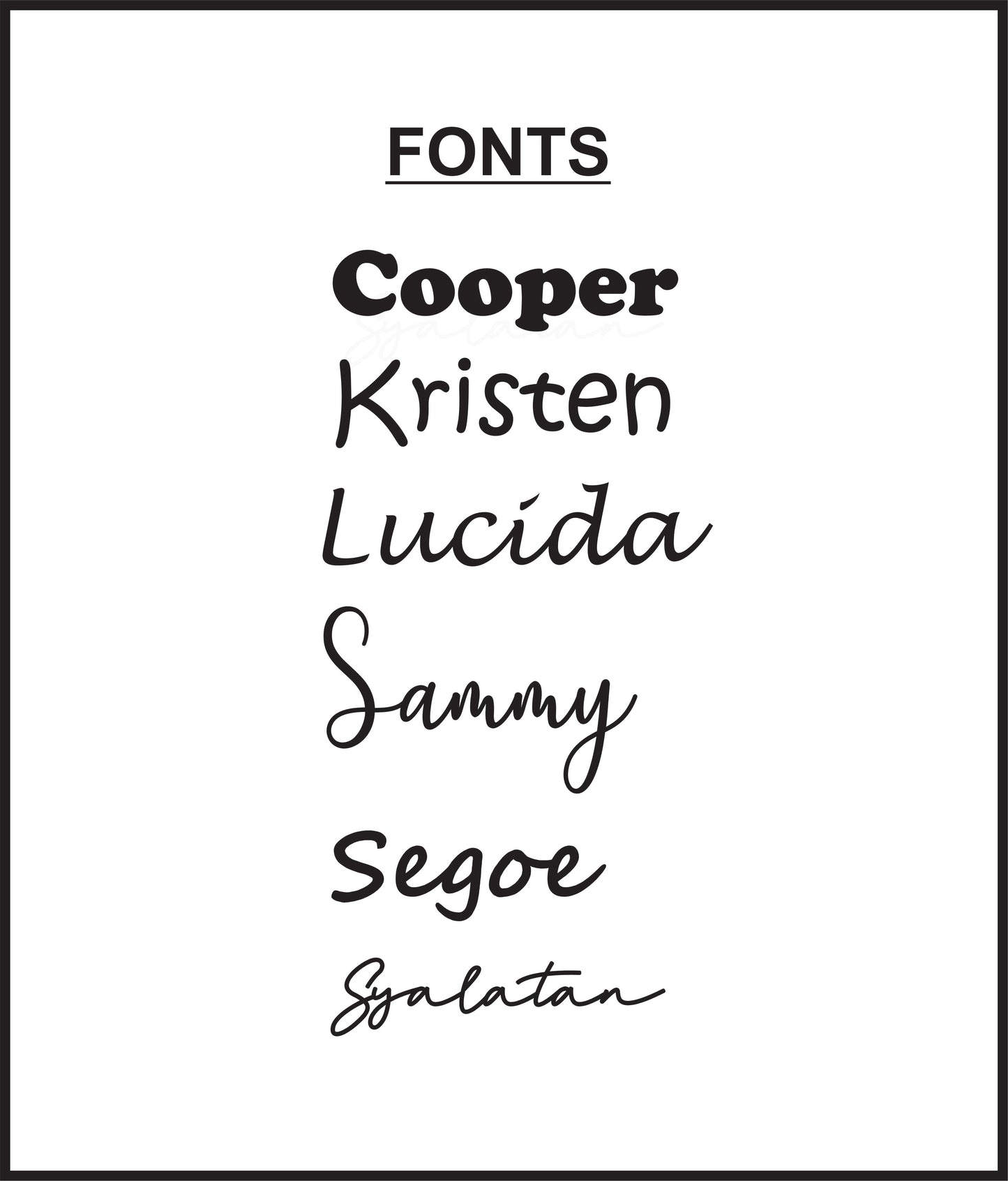 Name Plaque | Single Layer