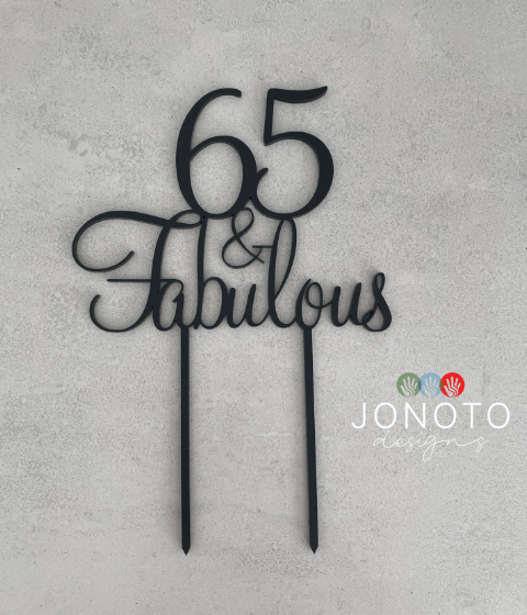 Cake Topper | Age & Fabulous Design