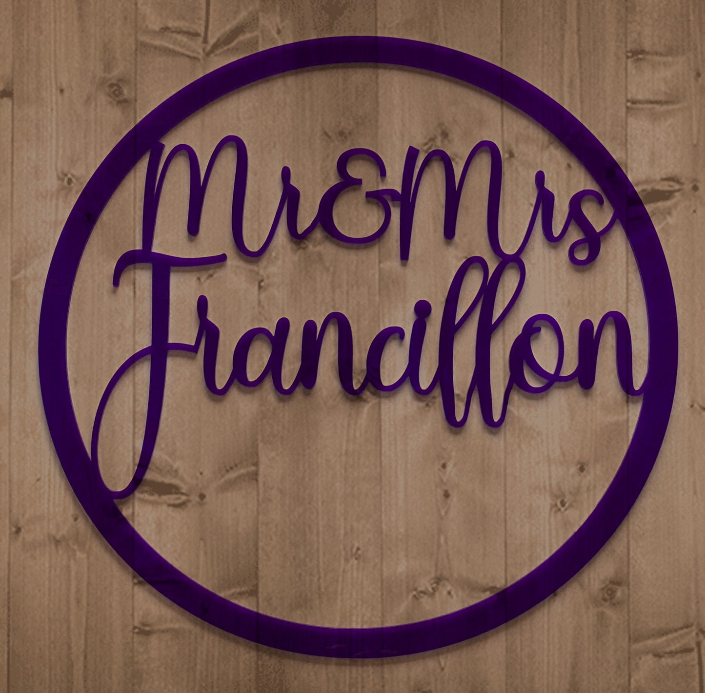 Custom Hoop Sign