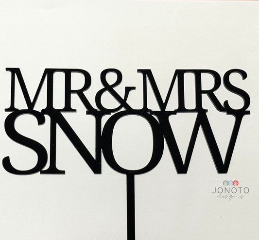 Cake Topper | Mr & Mrs