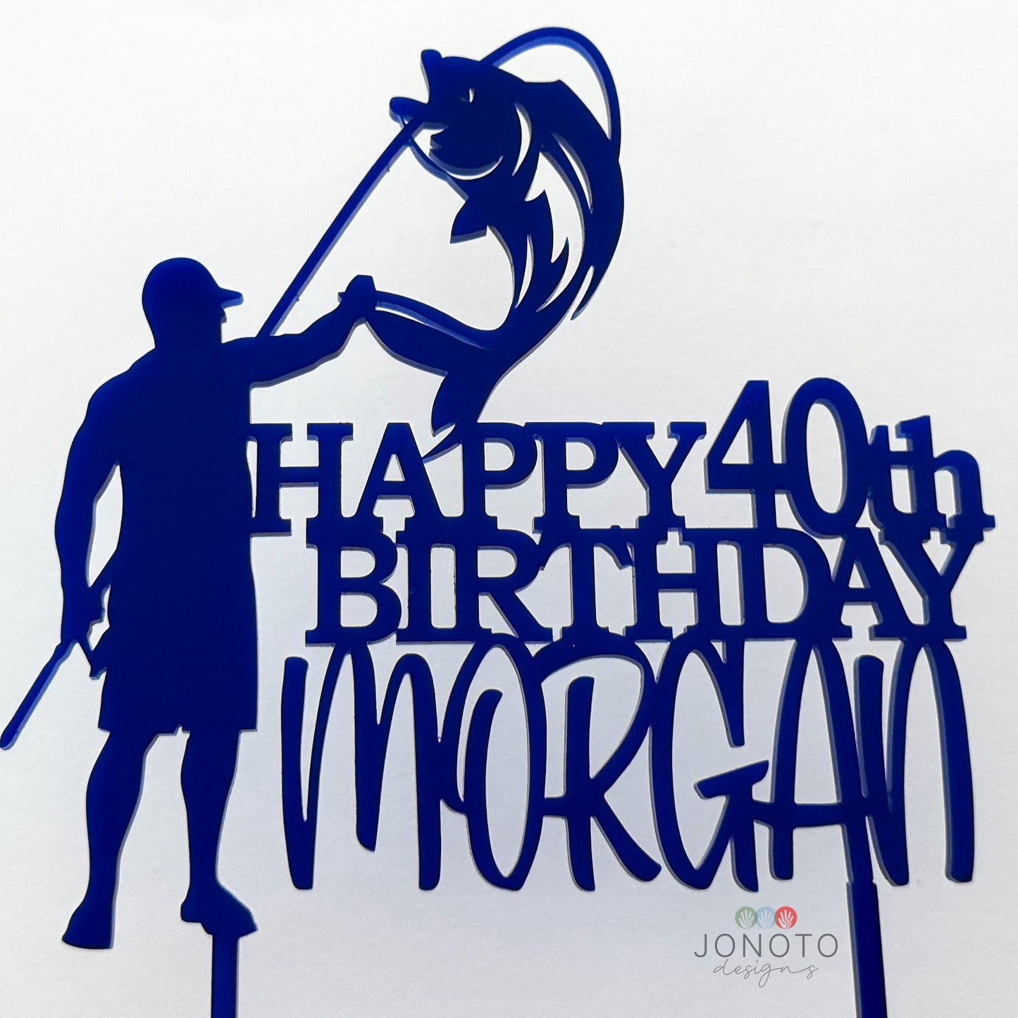 Cake Topper | Fisherman Birthday