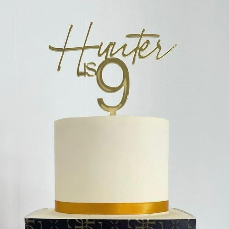 Cake Topper | Name and Age