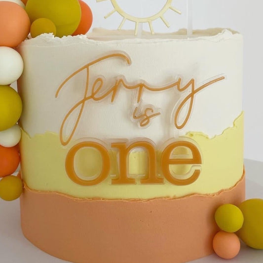 custom first birthday cake topper