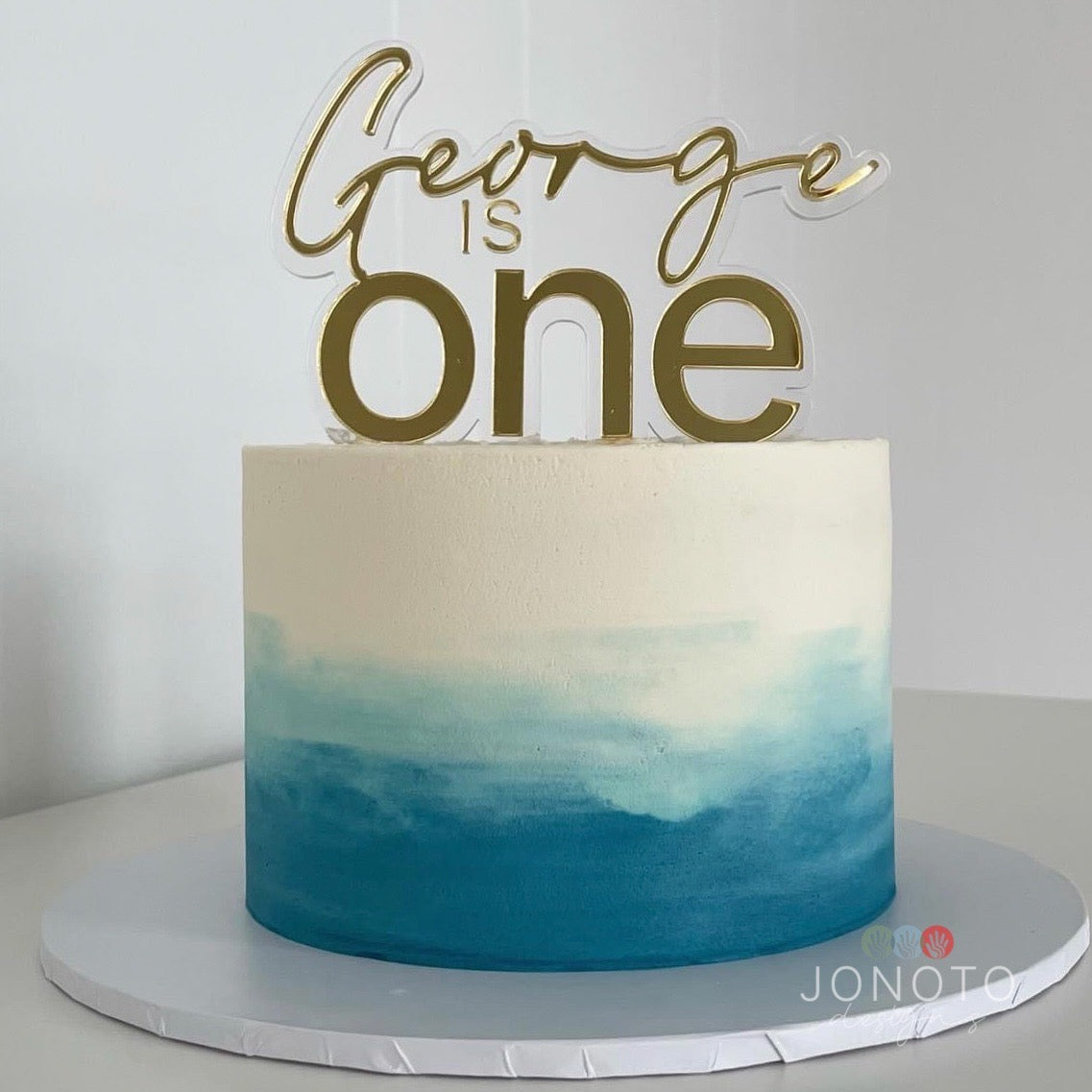 Cake Topper | Personalised One | Double Layered