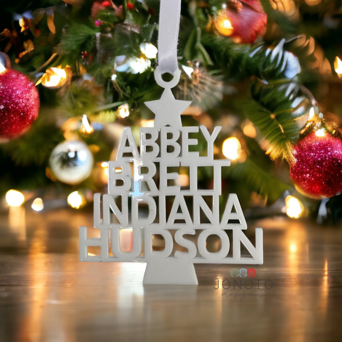 Personalised Family Christmas Tree Ornament