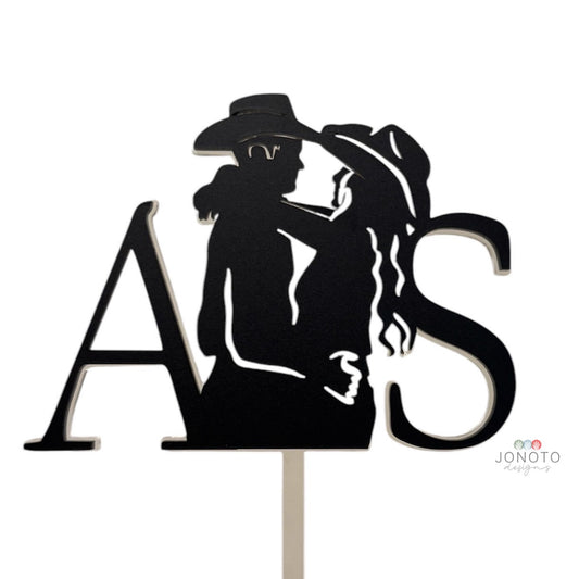 Cake Topper | Western Couple