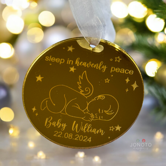 Baby Loss Memorial Ornament | Sleep in Heavenly peace