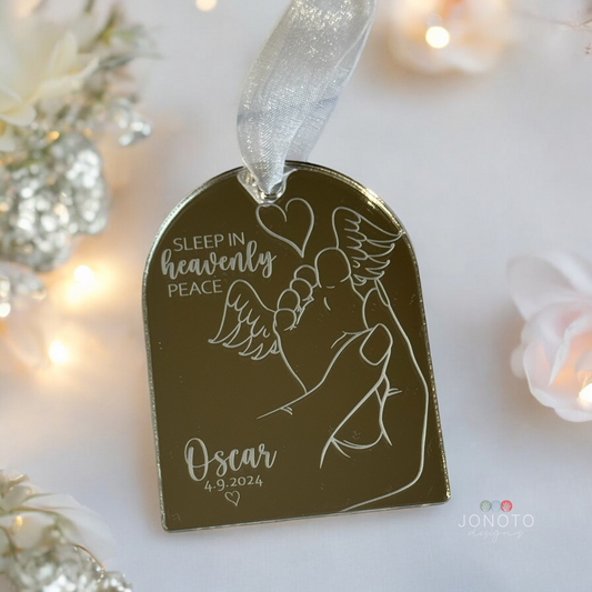 Baby Loss Memorial Ornament | Sleep in Heavenly Peace | Arch