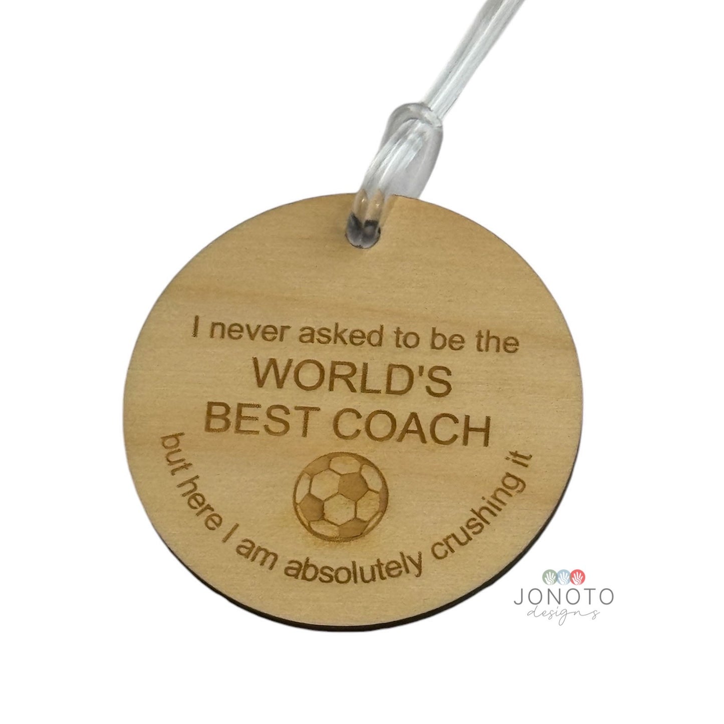 Football Coach Bag Tag