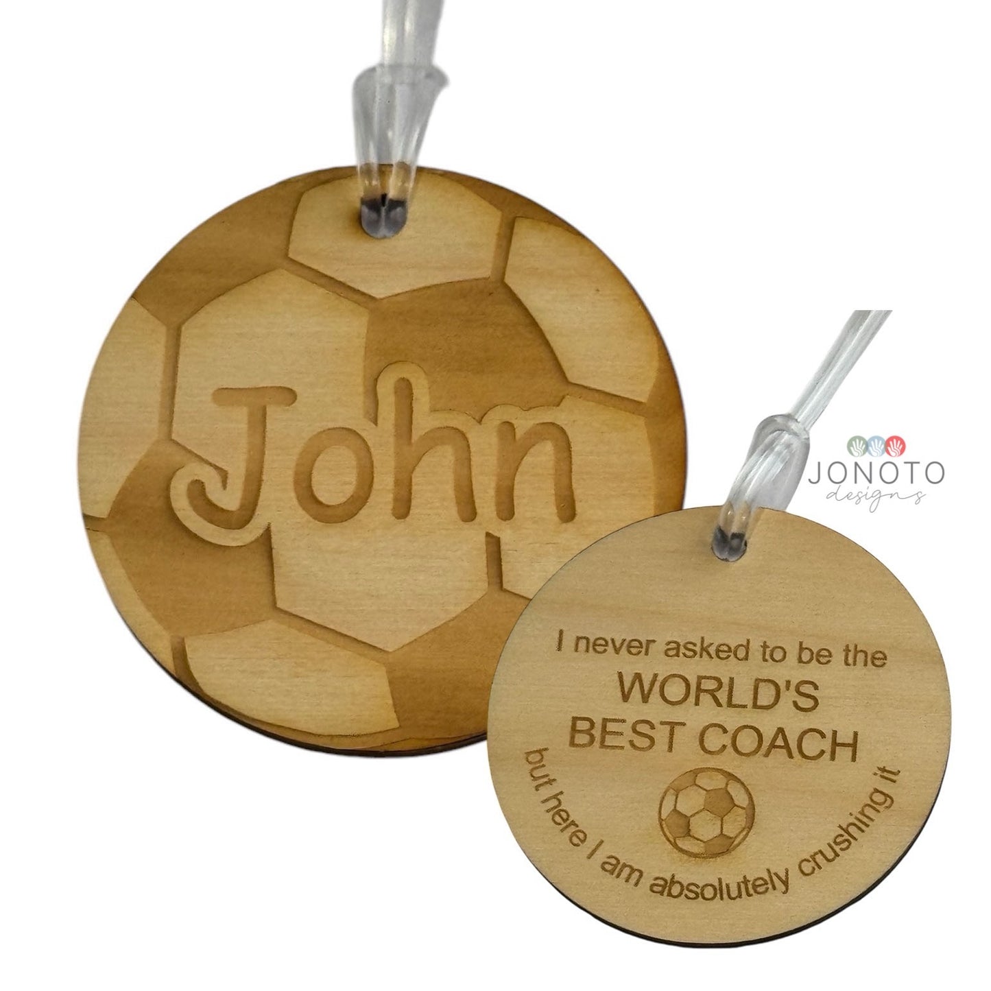 Football Coach Bag Tag