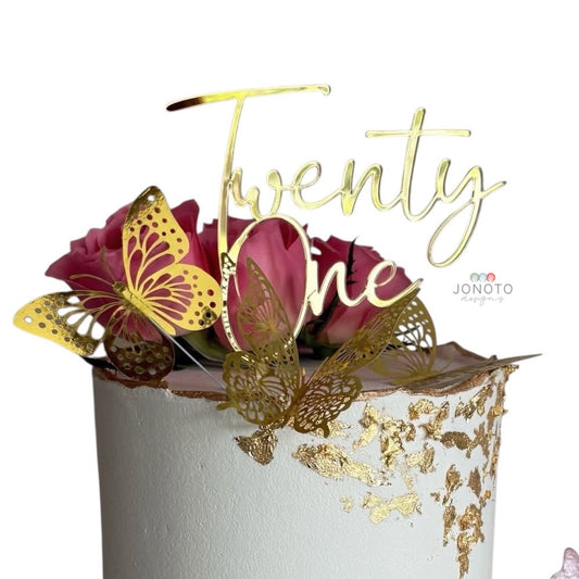 Cake Topper | Twenty One