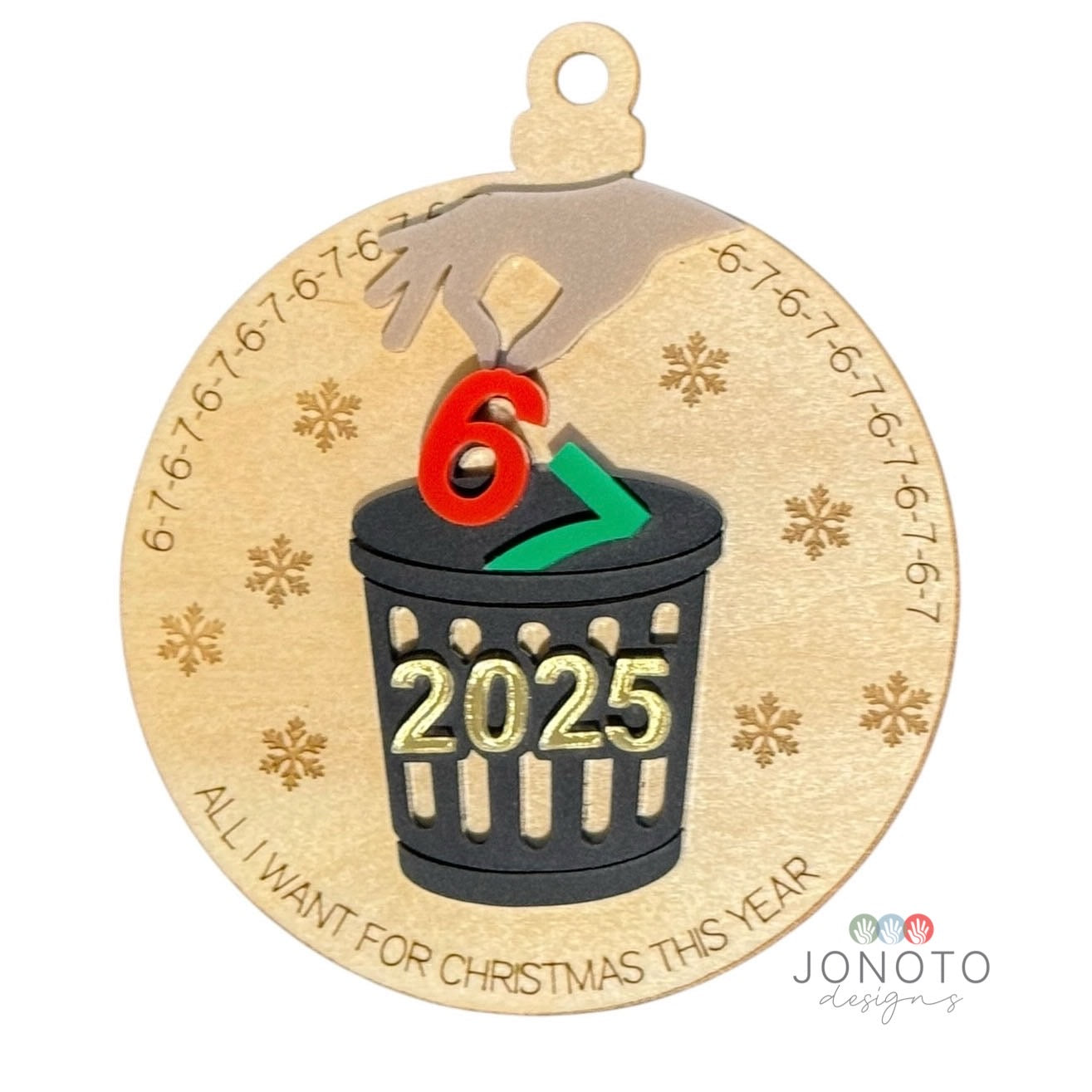 Six - Seven Christmas Ornament