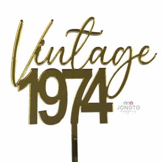 Cake Topper | Vintage 1974