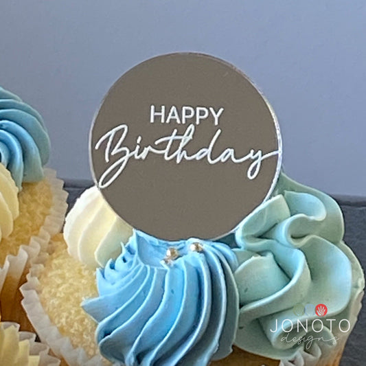 Cupcake Toppers | Happy Birthday