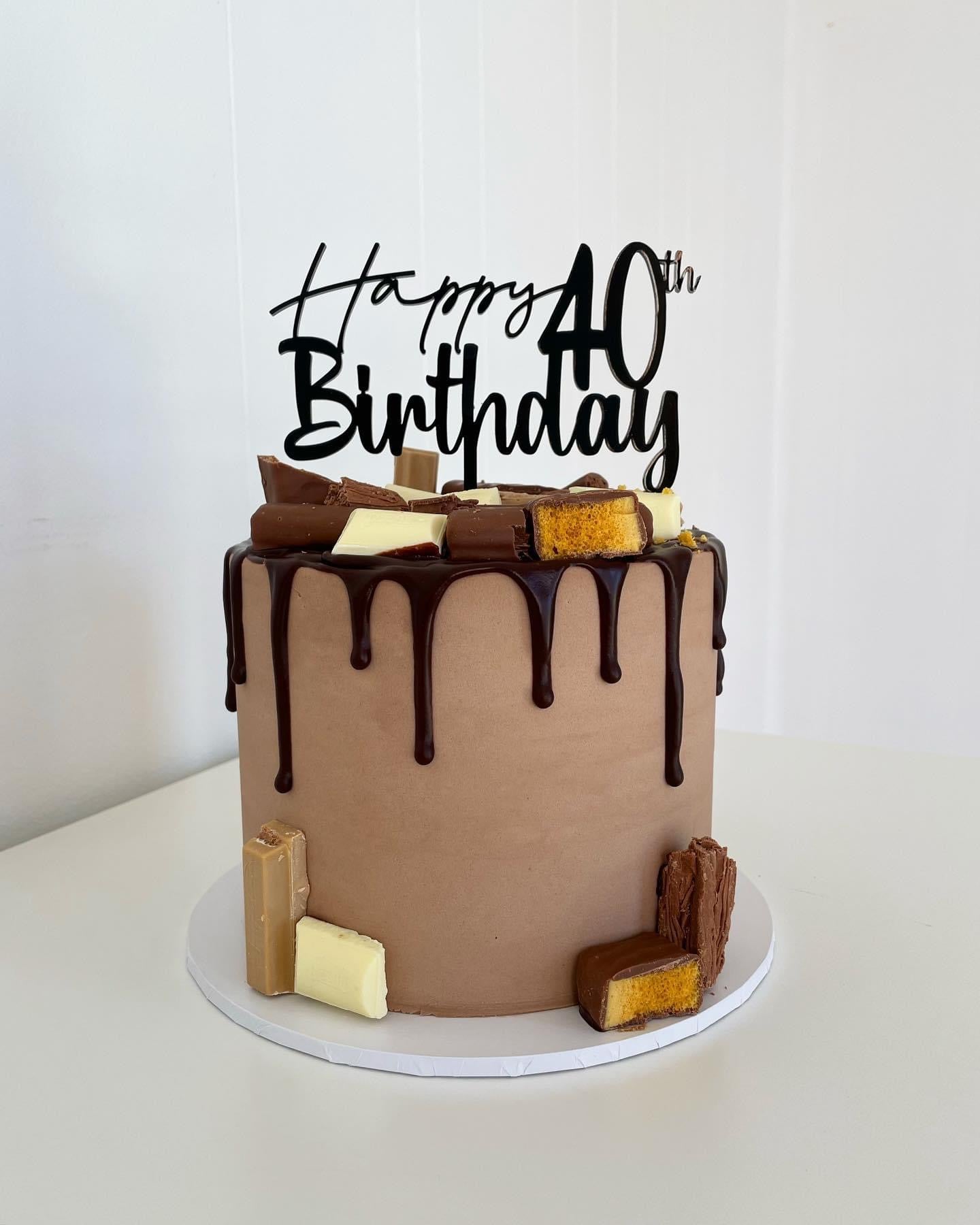 Cake Topper | Happy 40th Birthday