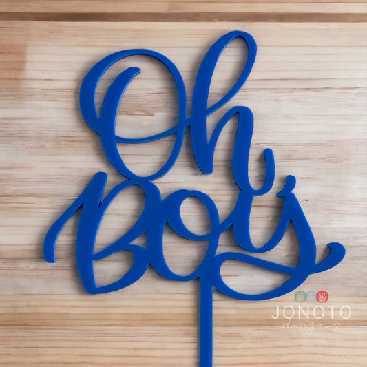 Cake Topper | Oh Boy