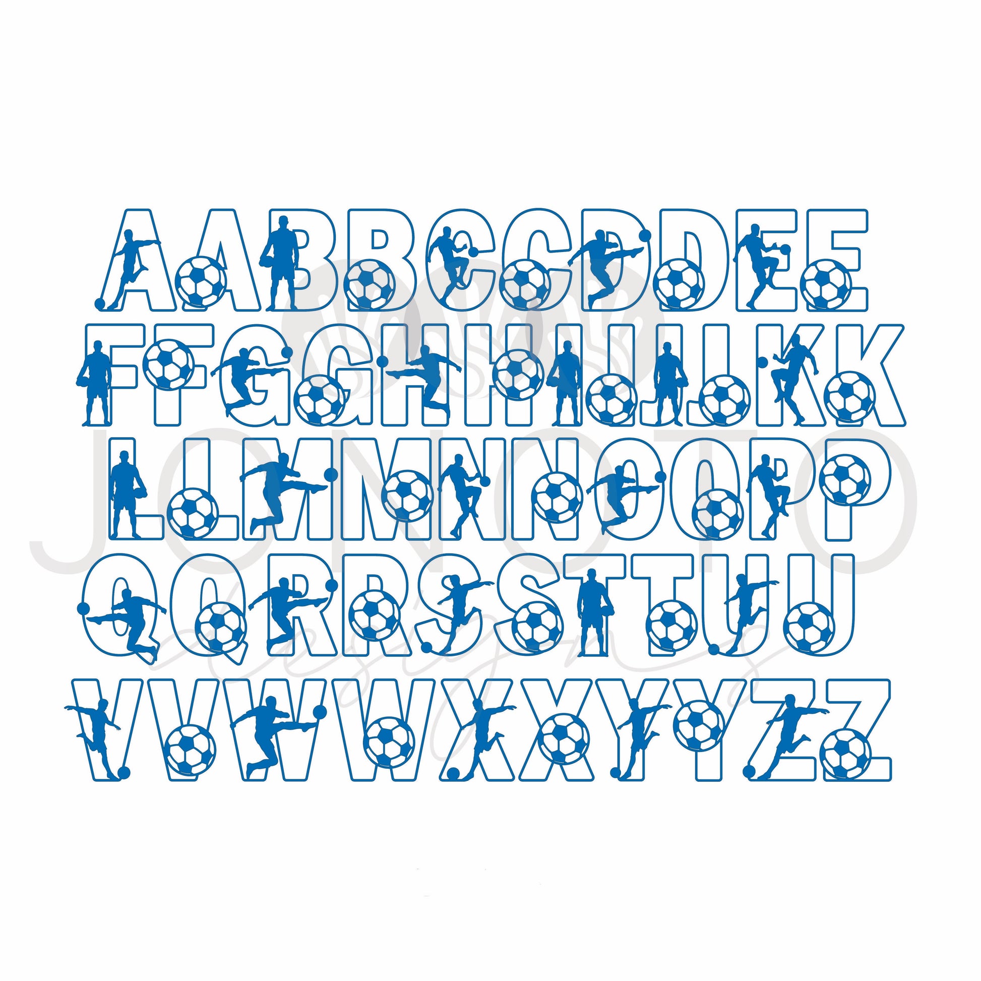 Name Plaque | Soccer Letters – Jonoto Designs