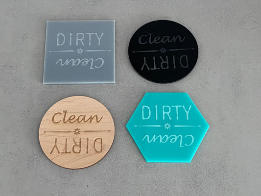 Dishwasher Magnet | Dirty & Clean