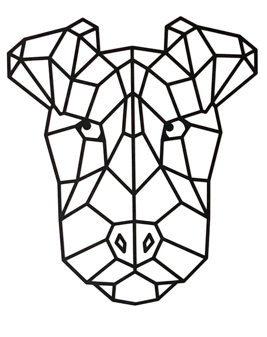 Geometric Dog Wall Art
