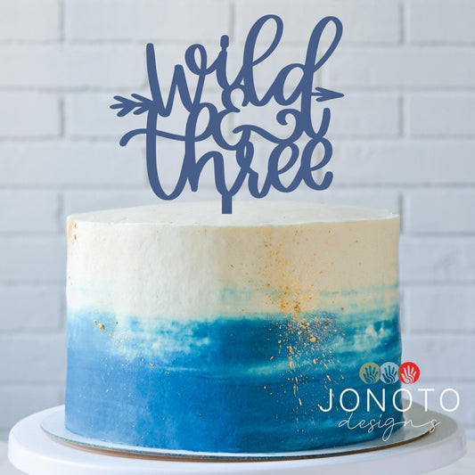 third birthday cake topper